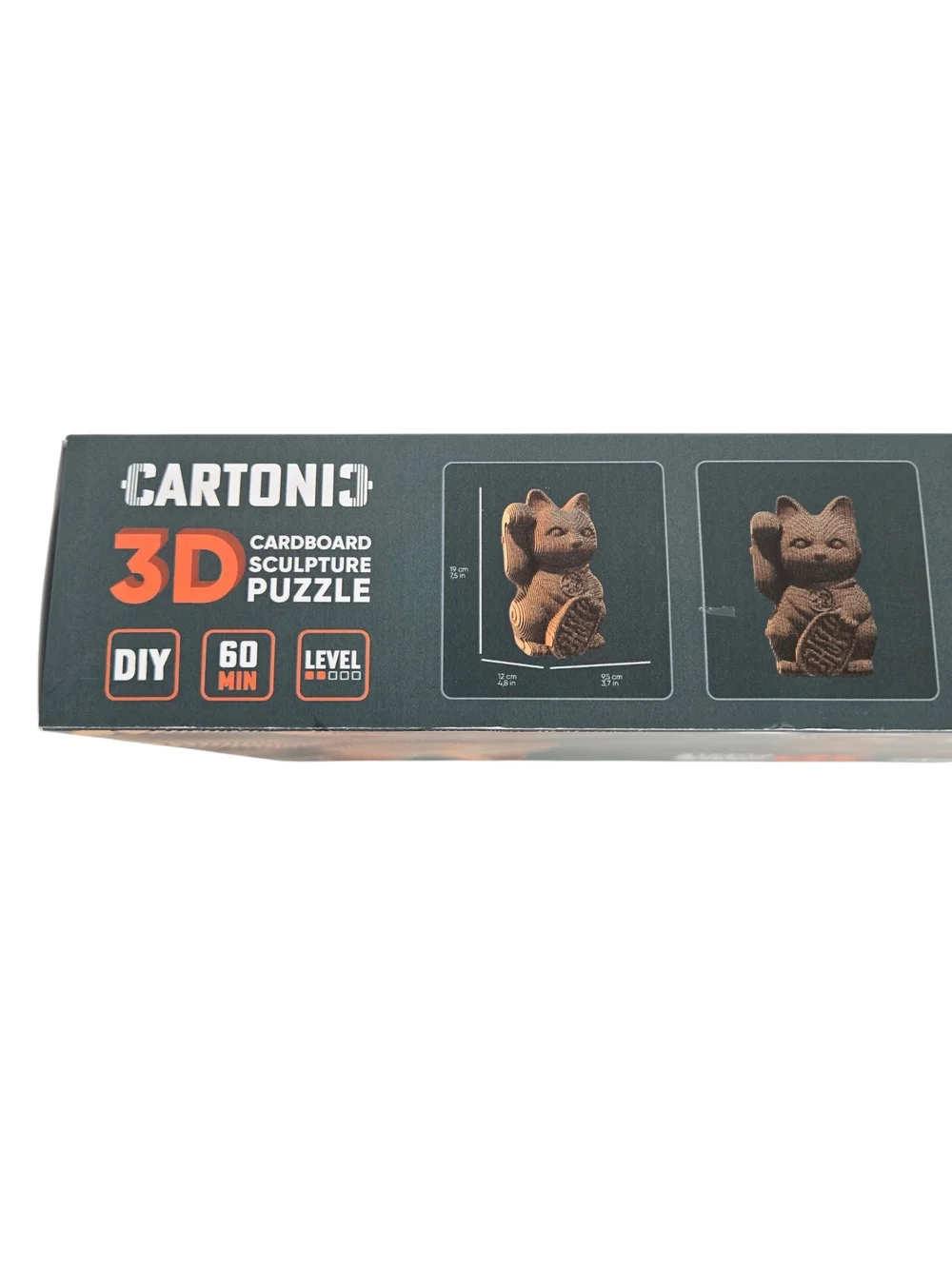 Cartonic Lucky Cat 3D Cardboard Sculpture Puzzle New in Box